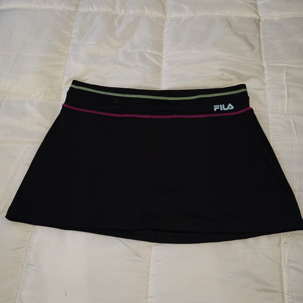 Fila Sport Womens Skort L Black Pocket in Waist Band Never Worn